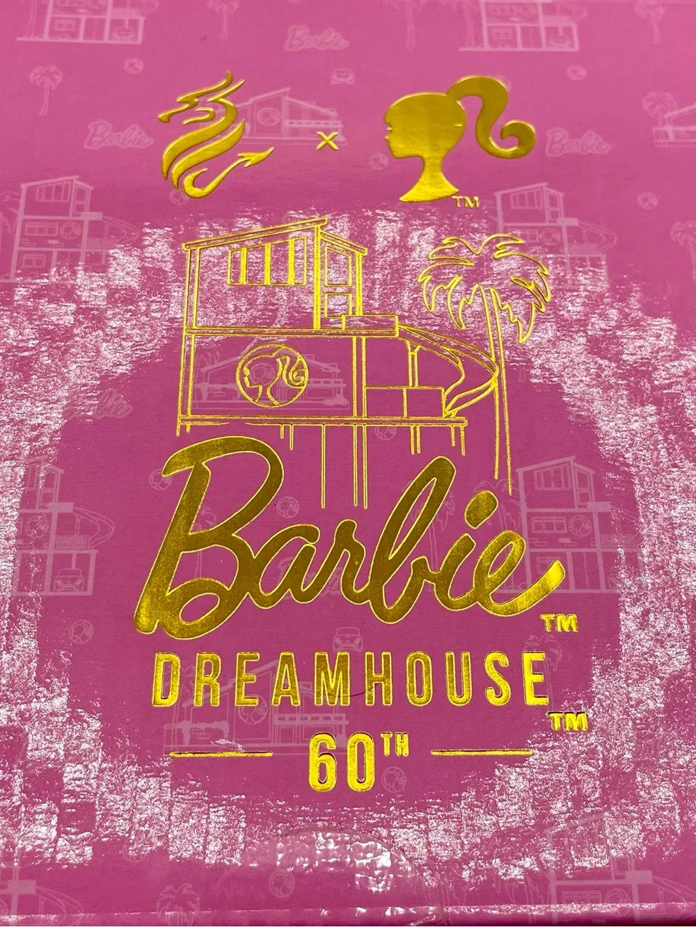 Barbie Clear,  Pink, and Gold  Coffee Mug 16oz